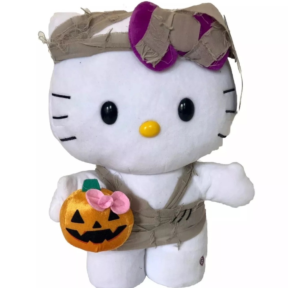 Sanrio Hello Kitty Halloween Mummy Costume Side Stepper Animated Plush🎃